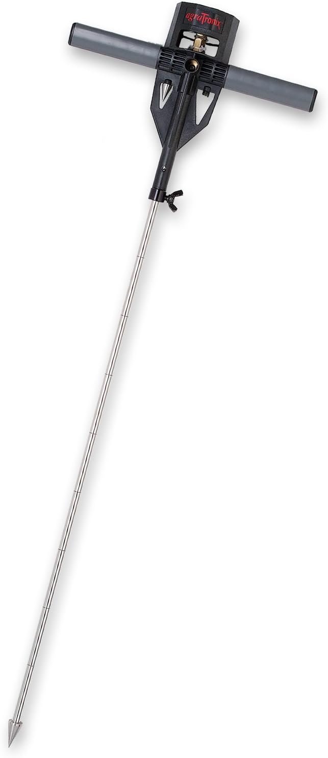 AgraTronix 08180 soil penetrometer — stainless steel T-handle probe for field soil bearing capacity measurement