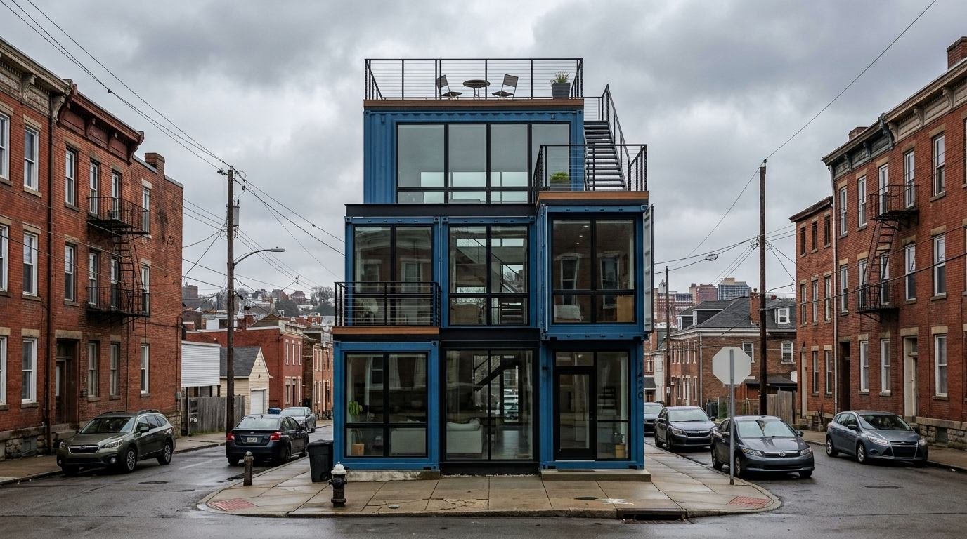 Blue Pearl Pittsburgh container home