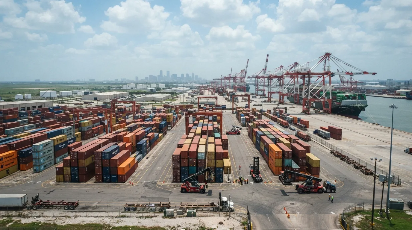 Container terminal at the Port of Houston